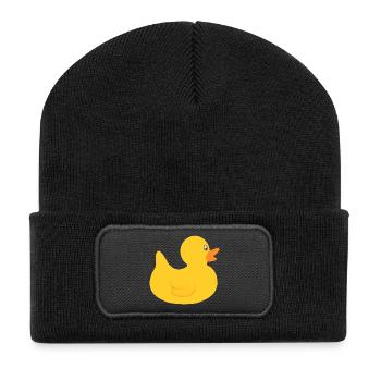 Canard - Beanie recyclé à patch - noir - Devant