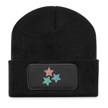 STAR. STARS. STAR. STARS. FEAST. ANNIVERSARY - Recycled Patch Beanie - black - Front