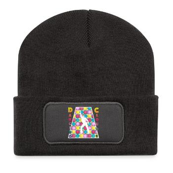 Retro - Disco - Tanzen - 70er Jahre - Recycelte Patch Beanie - Dunkelgrau - Vorne