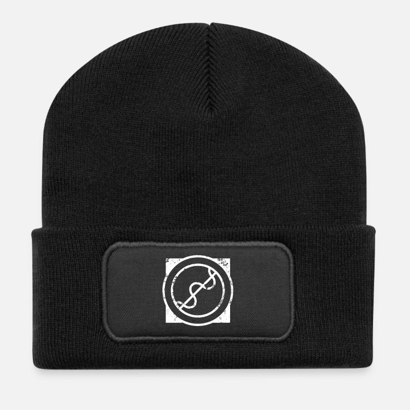 Impressive - Recycelte Patch Beanie - Schwarz