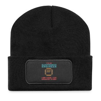 Drôle de devis d’ingénierie électronique pour l’électronique - Beanie recyclé à patch - noir - Devant