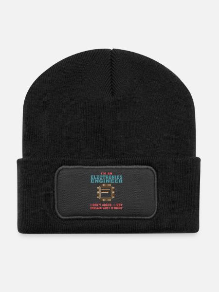 Drôle de devis d’ingénierie électronique pour l’électronique - Beanie recyclé à patch - noir