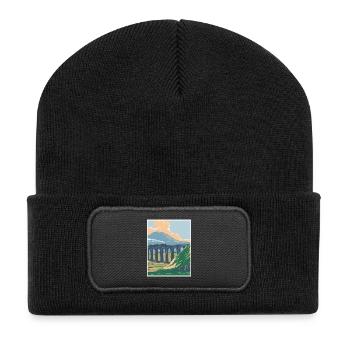 Yorkshire Dales National Park WPA Poster Art Deco - Recycled Patch Beanie - black - Front