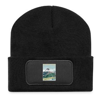 Pyrenees National Park WPA Poster Art Deco - Recycled Patch Beanie - black - Front