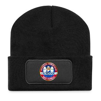 Scrooge Past Present Future Badge - Recycled Patch Beanie - black - Front