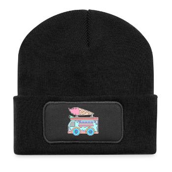 Kids Ice Cream - Recycled Patch Beanie - black - Front