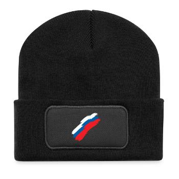 Slowenien - Recycelte Patch Beanie - Schwarz - Vorne