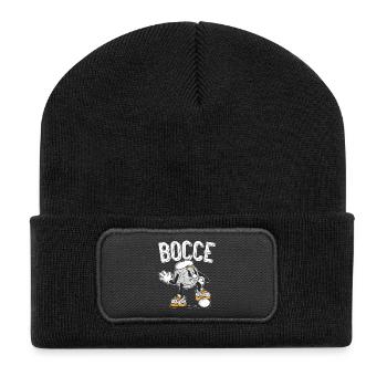 Pétanque Boule de Pétanque Casquette de Noël Boule de Pétanque - Beanie recyclé à patch - noir - Devant