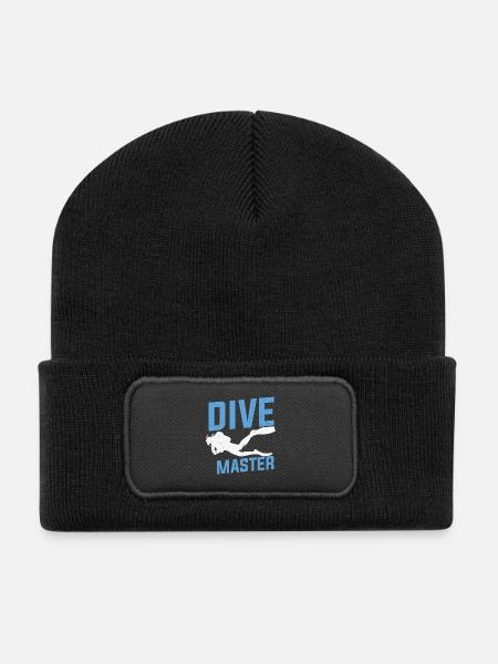 Citation plongée sous-marine Dive Master Scuba Diving - Beanie recyclé à patch - noir