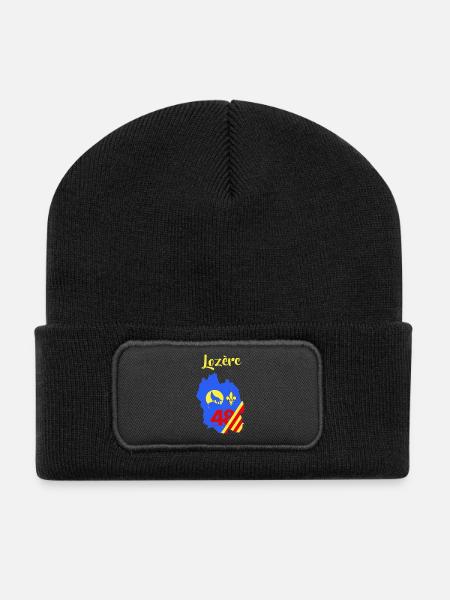 Lozère - Beanie recyclé à patch - noir