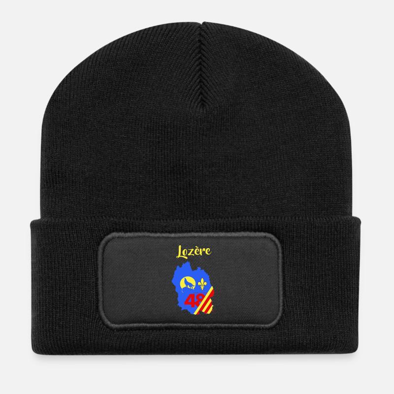 Lozère - Beanie recyclé à patch - noir