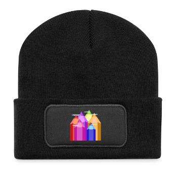 Peaks of Color - Recycled Patch Beanie - black - Front