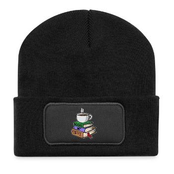 Coffee Drinker Milk Coffee Coffee Drinking Statement - Recycled Patch Beanie - black - Front