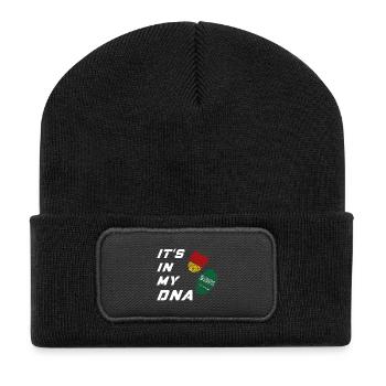 Dans mon ADN l’Allemagne et l’Arabie Saoudite - Beanie recyclé à patch - noir - Devant