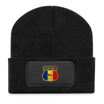 Armoiries de Ploiești Roumanie - Beanie recyclé à patch - noir - Devant