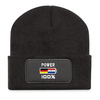Allemagne et Paraguay Power 100% - Beanie recyclé à patch - charbon - Devant