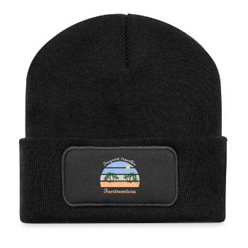 Fuerteventura Vacances - Beanie recyclé à patch - noir - Devant