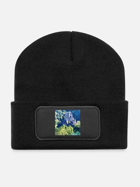 Château forestier à la campagne - Beanie recyclé à patch - noir
