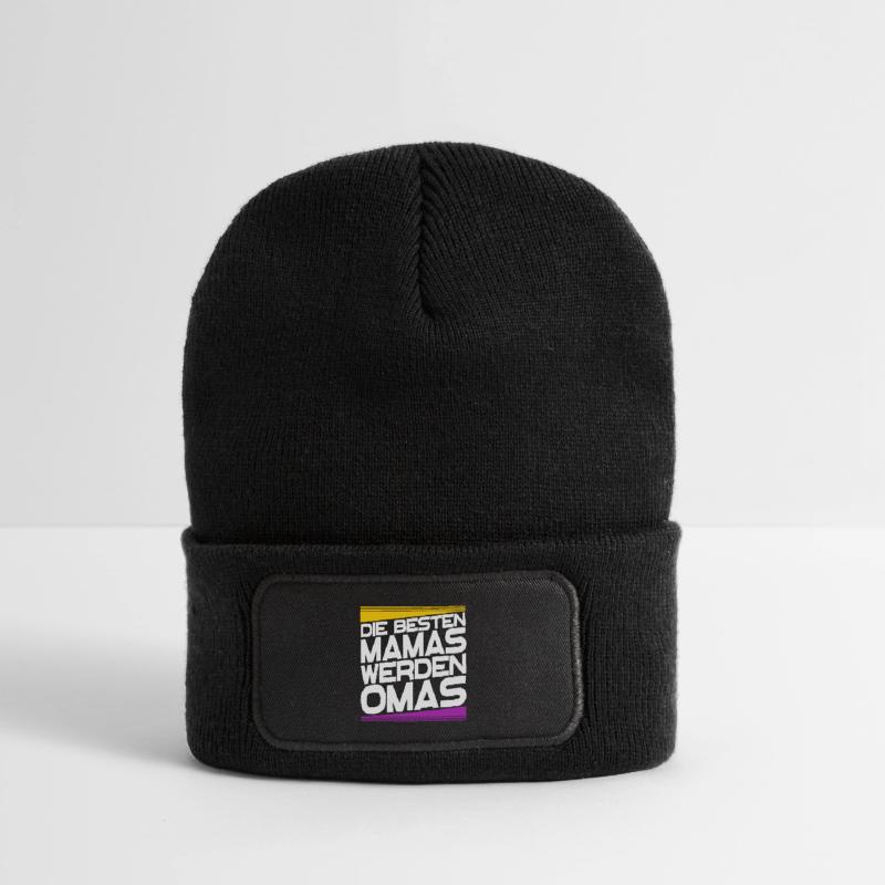 Großmutter Oma gratulation Statement Großmama Recycelte Patch Beanie