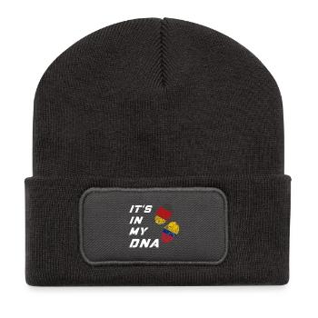 In my DNA Germany and Venezuela - Recycled Patch Beanie - dark grey - Front