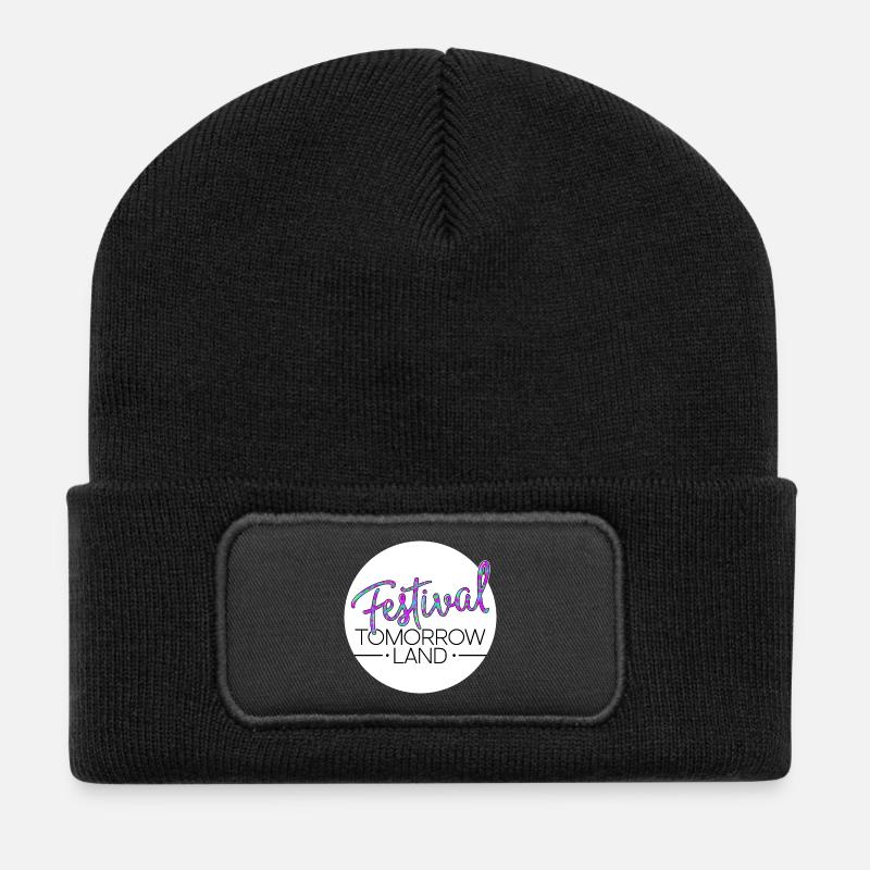 Tomorrowland Festival - Recycelte Patch Beanie - Schwarz