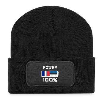 Estonia and France gain 100% - Recycled Patch Beanie - black - Front