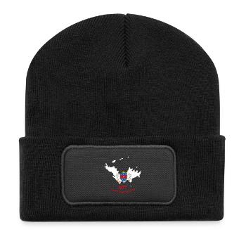 Saint-Barthelemy - Recycelte Patch Beanie - Schwarz - Vorne