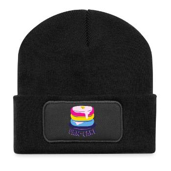 Pansexuell - Recycelte Patch Beanie - Schwarz - Vorne
