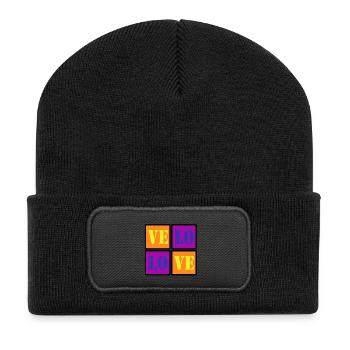 VELO LOVE LOVE VÉLO VÉLO CADEAU - Beanie recyclé à patch - noir - Devant