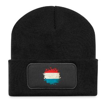 Blob drapeaux Luxembourg - Beanie recyclé à patch - noir - Devant