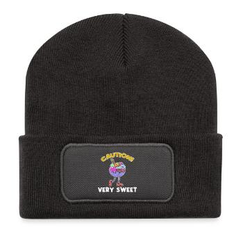 Sweets Sweet Tooth Candy Déclaration Crème glacée - Beanie recyclé à patch - charbon - Devant