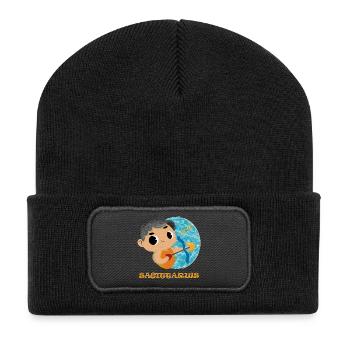 Signe du zodiaque Sagittaire - Beanie recyclé à patch - noir - Devant