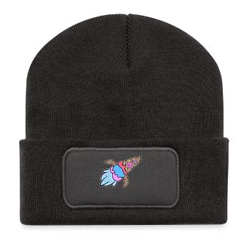 Crème glacée Beignet Délicieux Dessert Bonbons Snack - Beanie recyclé à patch - charbon - Devant