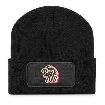 Take Me Back To The 70s - Recycled Patch Beanie - black - Front