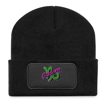 Signe du zodiaque Ciel Capricorne Horoscope Galaxie - Beanie recyclé à patch - noir - Devant