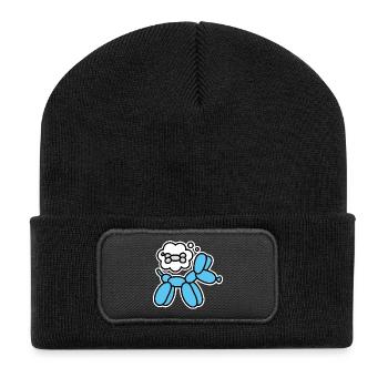 Balloon animal balloon twister balloon dog bone - Recycled Patch Beanie - black - Front