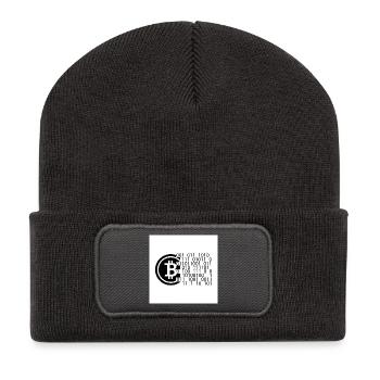 Bitcoin Code - Recycelte Patch Beanie - Dunkelgrau - Vorne