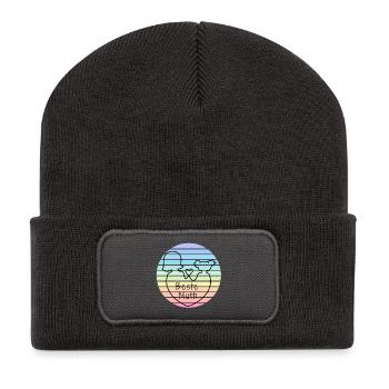 "Best Mom" | Gifts for Mom | Mother’s Day - Recycled Patch Beanie - dark grey - Front