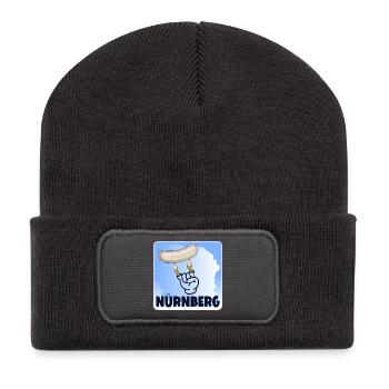NÜRNBERG WEIßWURST - ZOMBIE - Recycelte Patch Beanie - Dunkelgrau - Vorne
