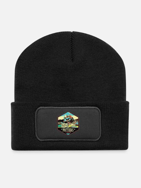 Poitiers France parc thématique du Futuroscope - Beanie recyclé à patch - noir
