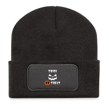Halloween Trick or Treat - Recycled Patch Beanie - dark grey - Front