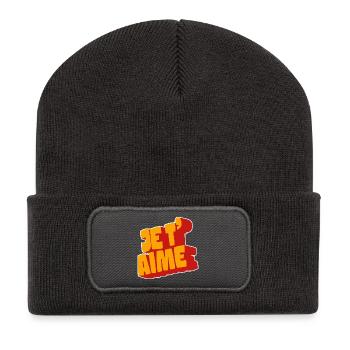 Je t'aime - Recycled Patch Beanie - dark grey - Front