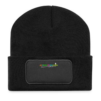 Antarctica Penguin Statement Bird Animal Seabird - Recycled Patch Beanie - black - Front