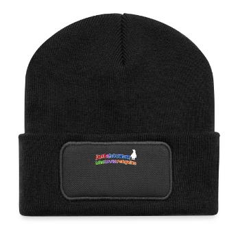 Bird Animal Penguin Zoo South Pole Statement Seabird - Recycled Patch Beanie - black - Front