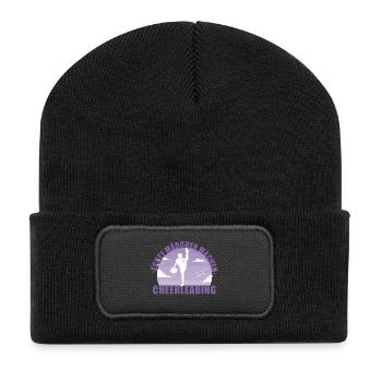 Cheerleading Cheerleader Pompons Mädchen Geschenk - Recycelte Patch Beanie - Schwarz - Vorne