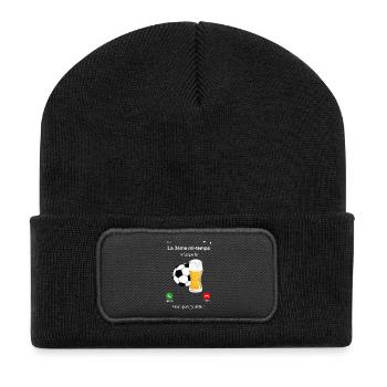 La 3ème mi-temps m'appelle - Beanie recyclé à patch - noir - Devant