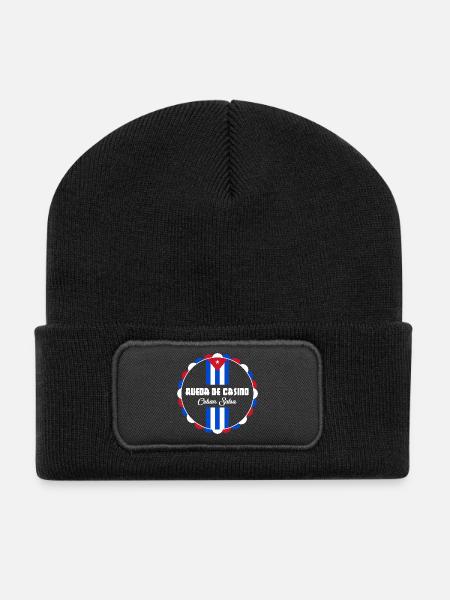 Rueda de Casino - Cuban Salsa - Recycelte Patch Beanie - Schwarz