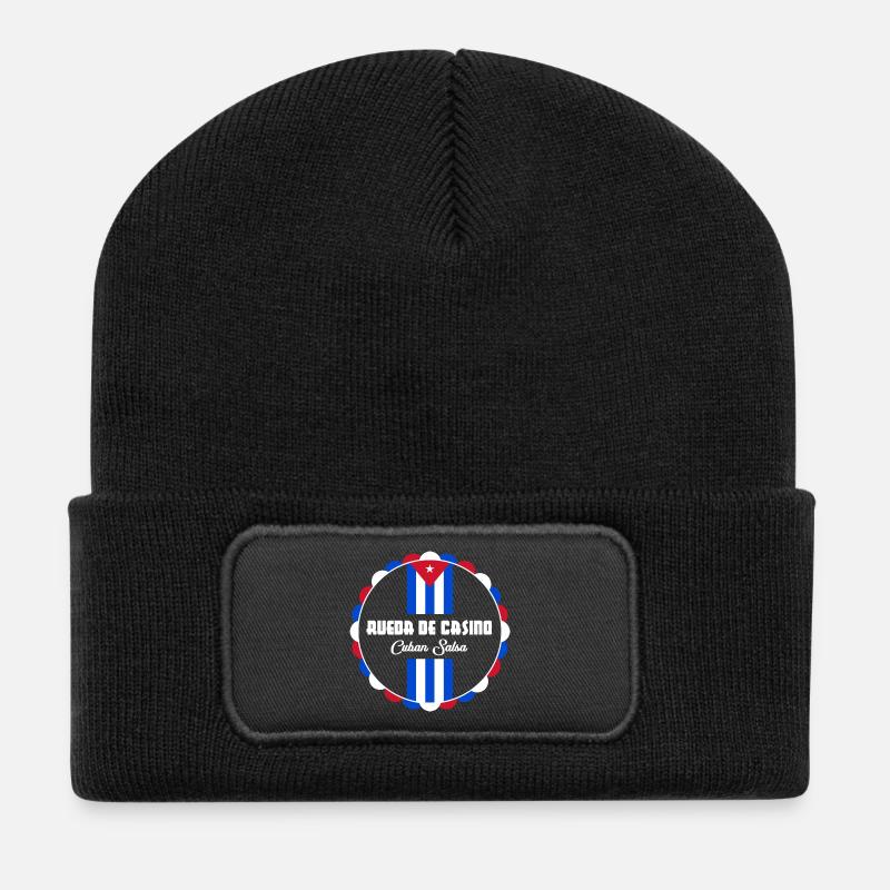 Rueda de Casino - Cuban Salsa - Recycelte Patch Beanie - Schwarz