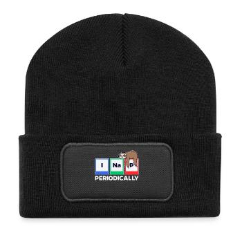 Sleeping Animal Humorous Statement Sloth Jungle - Recycled Patch Beanie - black - Front