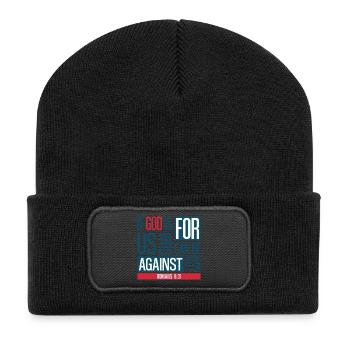 God for us - Recycled Patch Beanie - black - Front